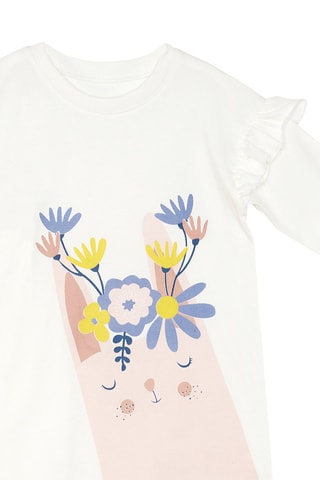Camiseta y leggings - Blanco y rosa