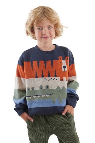 Trui - Blauw en groen