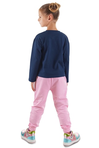 Camiseta y pantalón de chándal - Rosa y azul marino