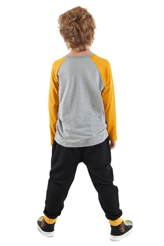 Camiseta y pantalón de chándal - Negro y gris