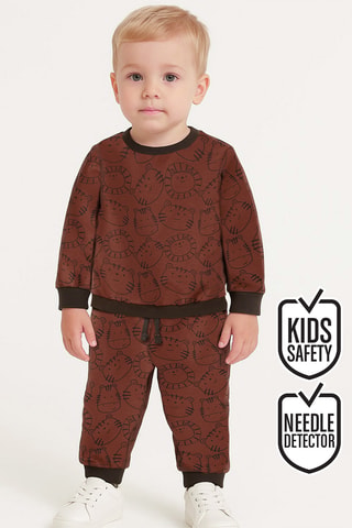 Sweater en Joggingbroek Bruin - Denokids - Bruin