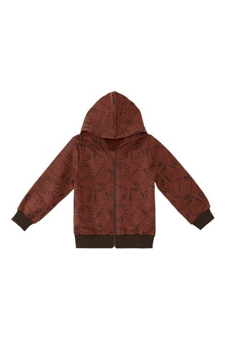 Sweater met Capuchon Bruin - Denokids - Bruin