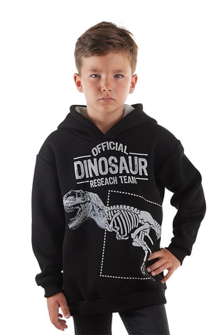 Sweater met capuchon - Denokids - Zwart