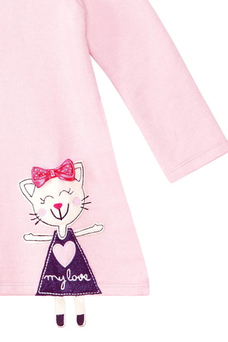 Vestido trapecio - Denokids - Rosa