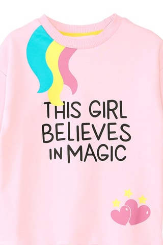 Sudadera y pantalón de chándal Magic - Denokids - Blanco, negro, azul, amarillo y rosa