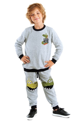 Sudadera y pantalón de chándal - Gris