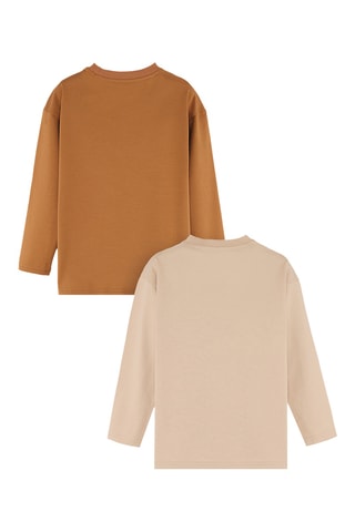 2 T-shirts - Geel, rood en groen