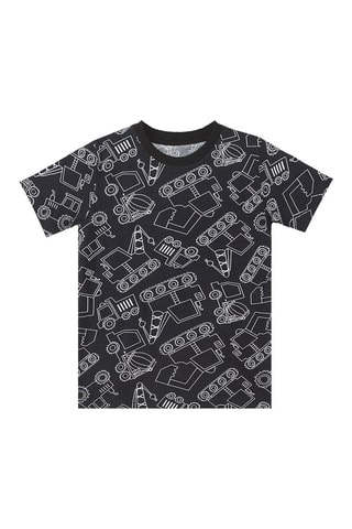 Camiseta y short - Negro
