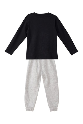 Camiseta y pantalón de chándal Don’t Scare - Denokids - Negro