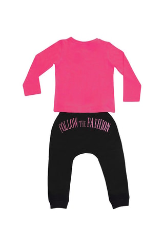 Camiseta y sarouel Zebra Fashion - Denokids - Rosa