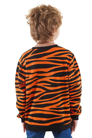 Sweater - Zwart en oranje