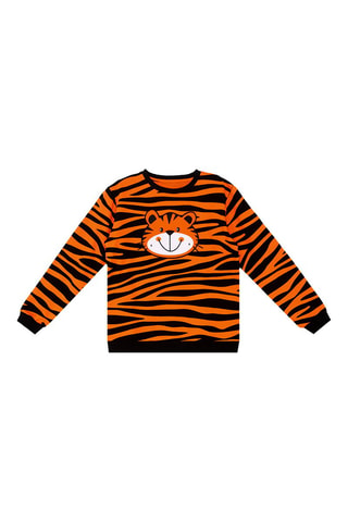 Sweater - Zwart en oranje
