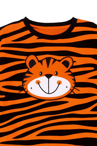 Sweater - Zwart en oranje