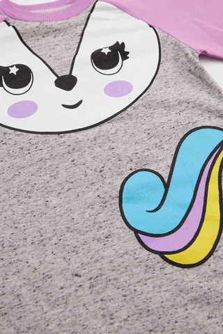 Vestido de manga larga - Violeta