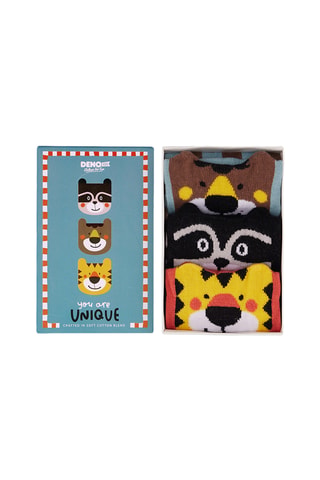 3 pares de calcetines Animaux - Multicolor