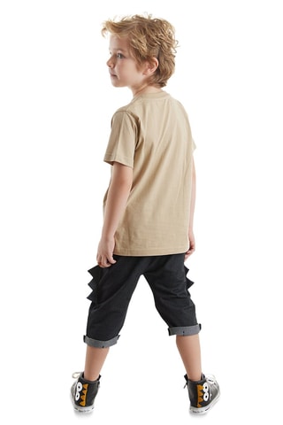 Camiseta y short - Marrón
