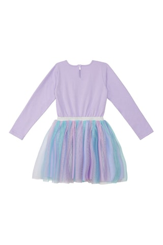 Vestido efecto doble prenda Catcorn - Denokids - Violeta