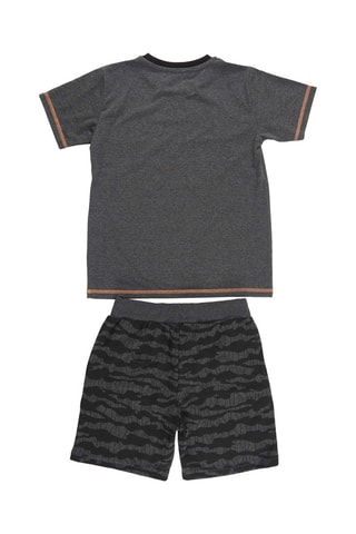 Camiseta y short - Gris oscuro y negro
