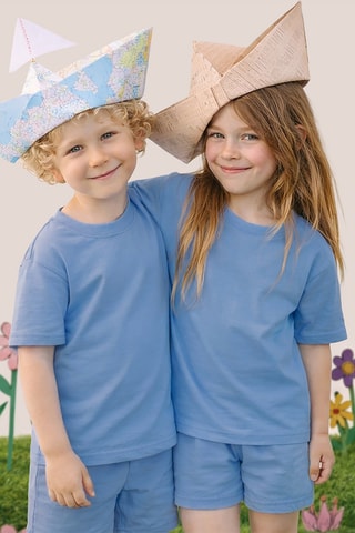 Oversized T-shirt - Blauw