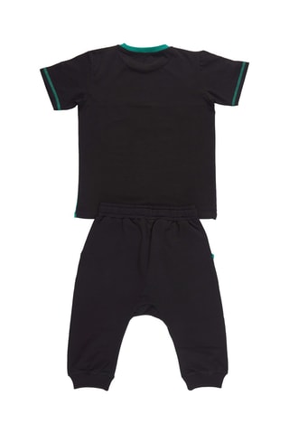 Camiseta y sarouel - Negro y verde