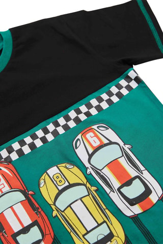 Camiseta y sarouel - Negro y verde