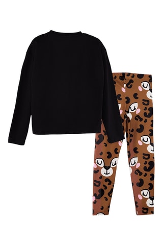Camiseta y leggings - Negro