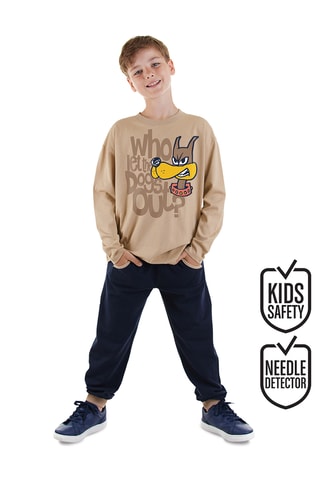 T-shirt en Joggingbroek - Beige