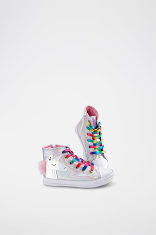 Zapatillas altas - Plateado
