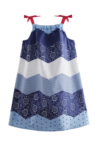 Vestido sin mangas Wavy - Azul marino