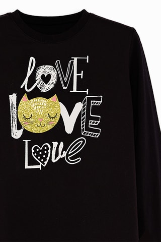 Camiseta y leggings - Negro