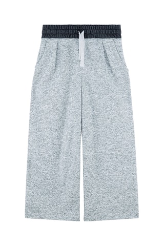Pantalón wide leg - Gris
