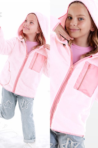 Chaqueta con capucha - Rosa