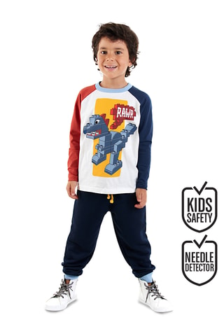 Camiseta y pantalón de chándal - Blanco