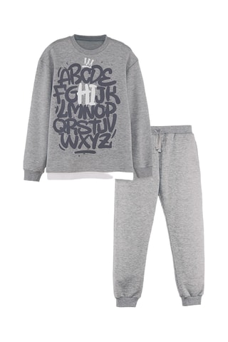 Sudadera y pantalón de chándal - Gris oscuro
