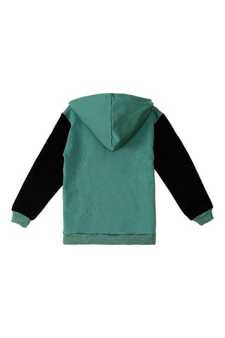 Sweater met Capuchon Groen - Marineblauw en groen