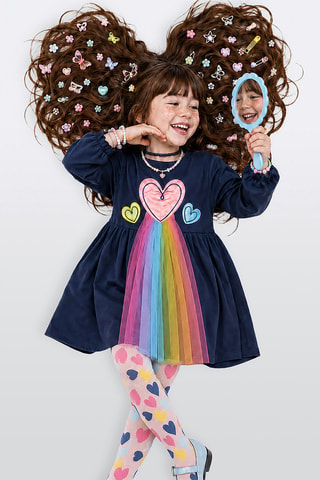 Vestido sudadera - Denokids - Azul oscuro