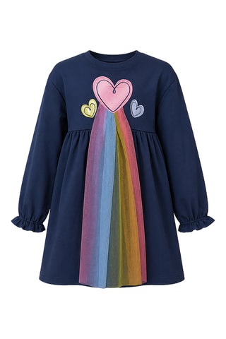 Vestido sudadera - Denokids - Azul oscuro