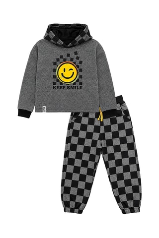 Sudadera y pantalón de chándal - Denokids - Antracita