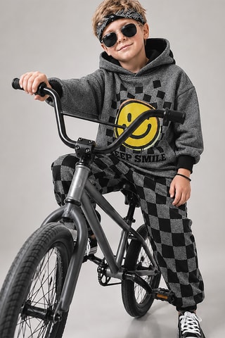 Sudadera y pantalón de chándal - Denokids - Antracita