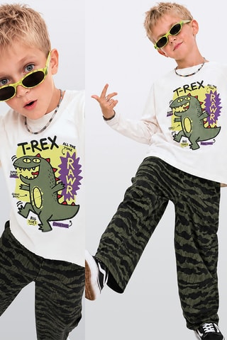 Top en Broek - Denokids - Wit
