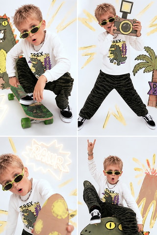 Top en Broek - Denokids - Wit