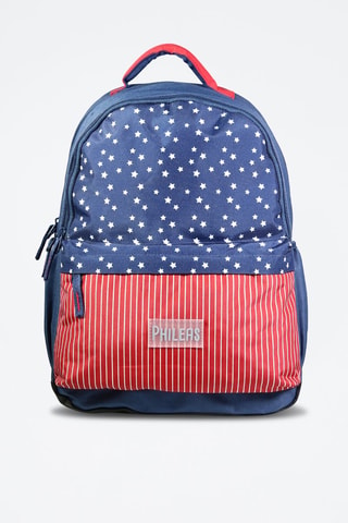 Mochila Phileas - Azul y rojo