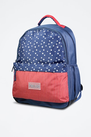 Mochila Phileas - Azul y rojo