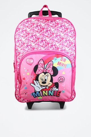 Mochila con ruedas Minnie Disney - Rosa