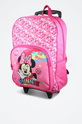 Mochila con ruedas Minnie Disney - Rosa