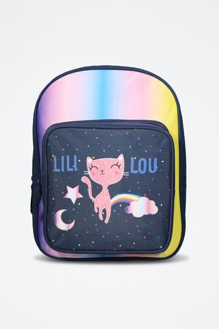 Mochila Lili Lou - Blanco, amarillo y rosa