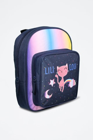 Mochila Lili Lou - Blanco, amarillo y rosa