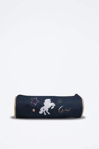 Estuche Cybel - Azul y dorado