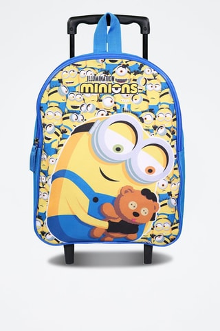 Mochila con ruedas Los Minions - Negro, amarillo y marrón
