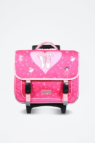 Mochila maletín con ruedas - Rosa
